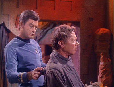 McCoy examining Crater