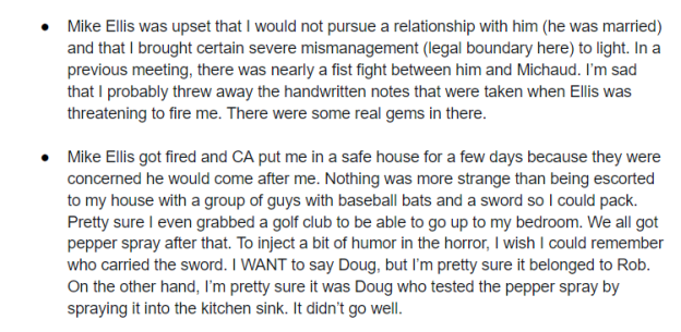 holly brown harrassment